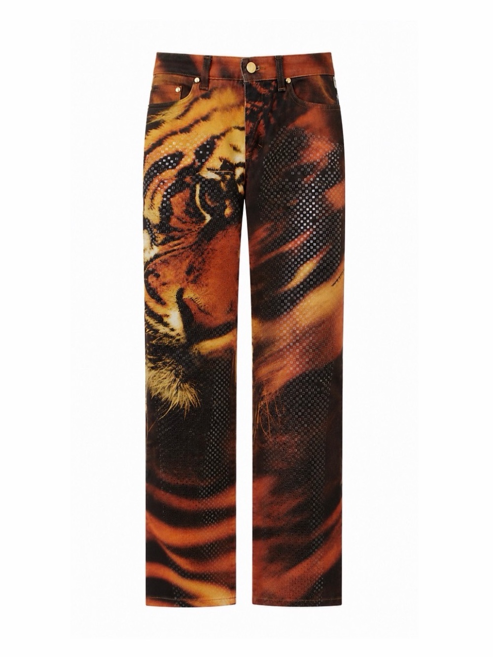 Roberto Cavalli F/W 2000 Iconic Tiger Denim